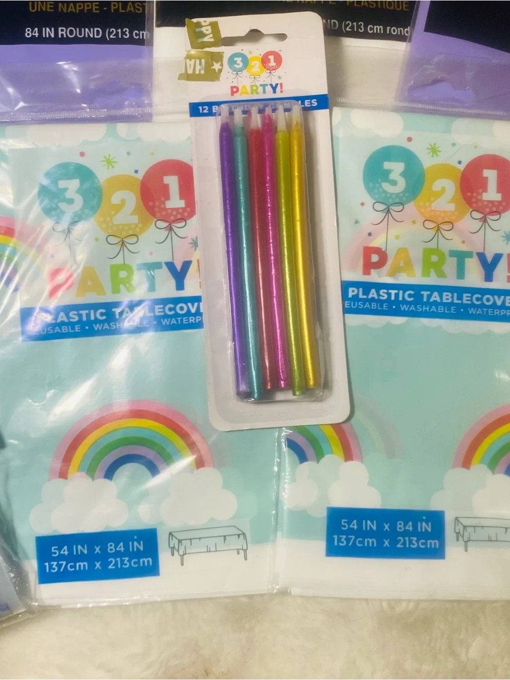 321 Party coordinated rainbow